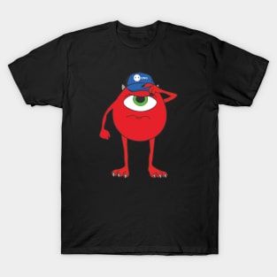 Red monster cartoon characters T-Shirt